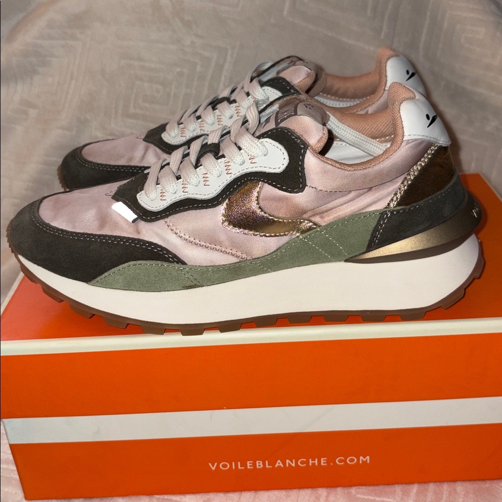 VOILE BLANCHE Qwark Hype Sneaker in Army Green - Picture 14 of 15